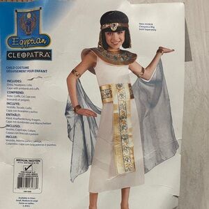 Cleopatra Child Costume - White and Gold